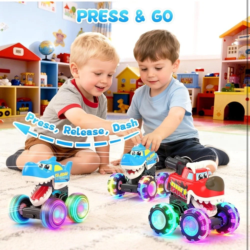 Monster Trucks Light-Up Toy Set